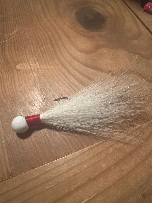 Ball Head Bucktail Red/White